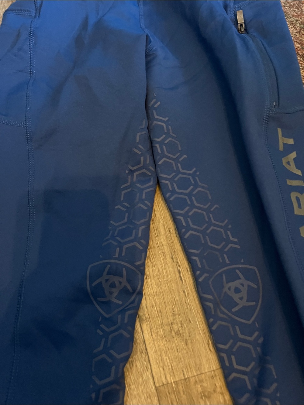 Ariat Performance Riding Tights - Deep Blue - Picture 4 of 8